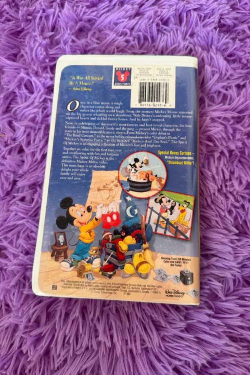 THE SPIRIT OF MICKEY VHS*