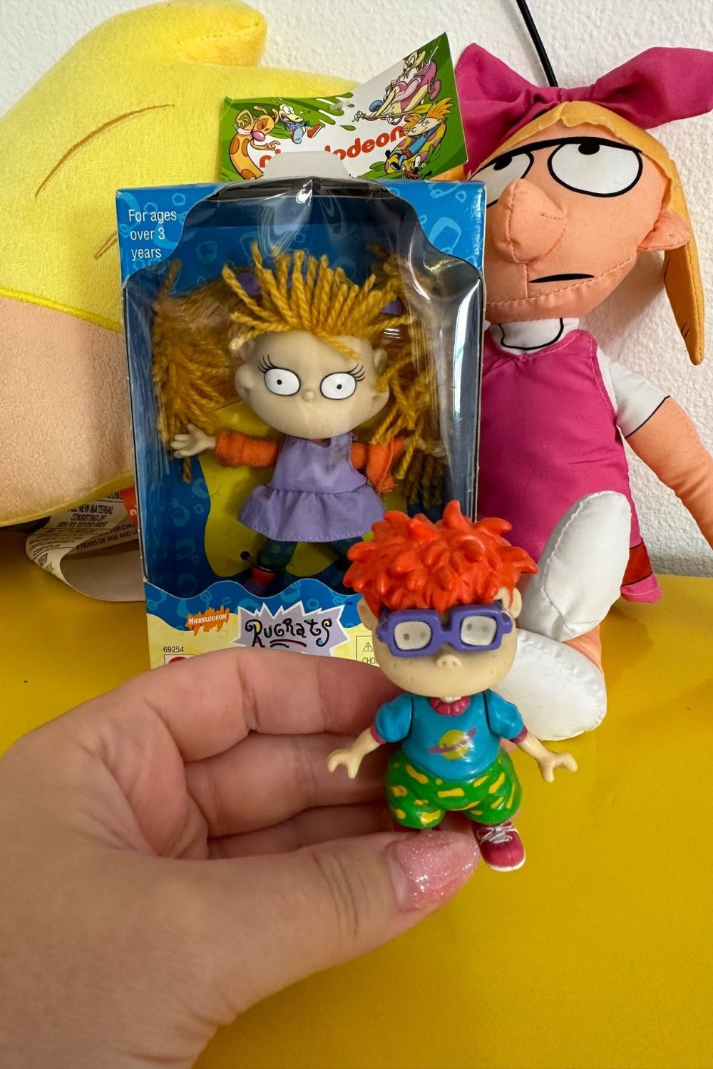 VINTAGE 1998 RUGRATS CHUCKIE KEYCHAIN MOVABLE PARTS*