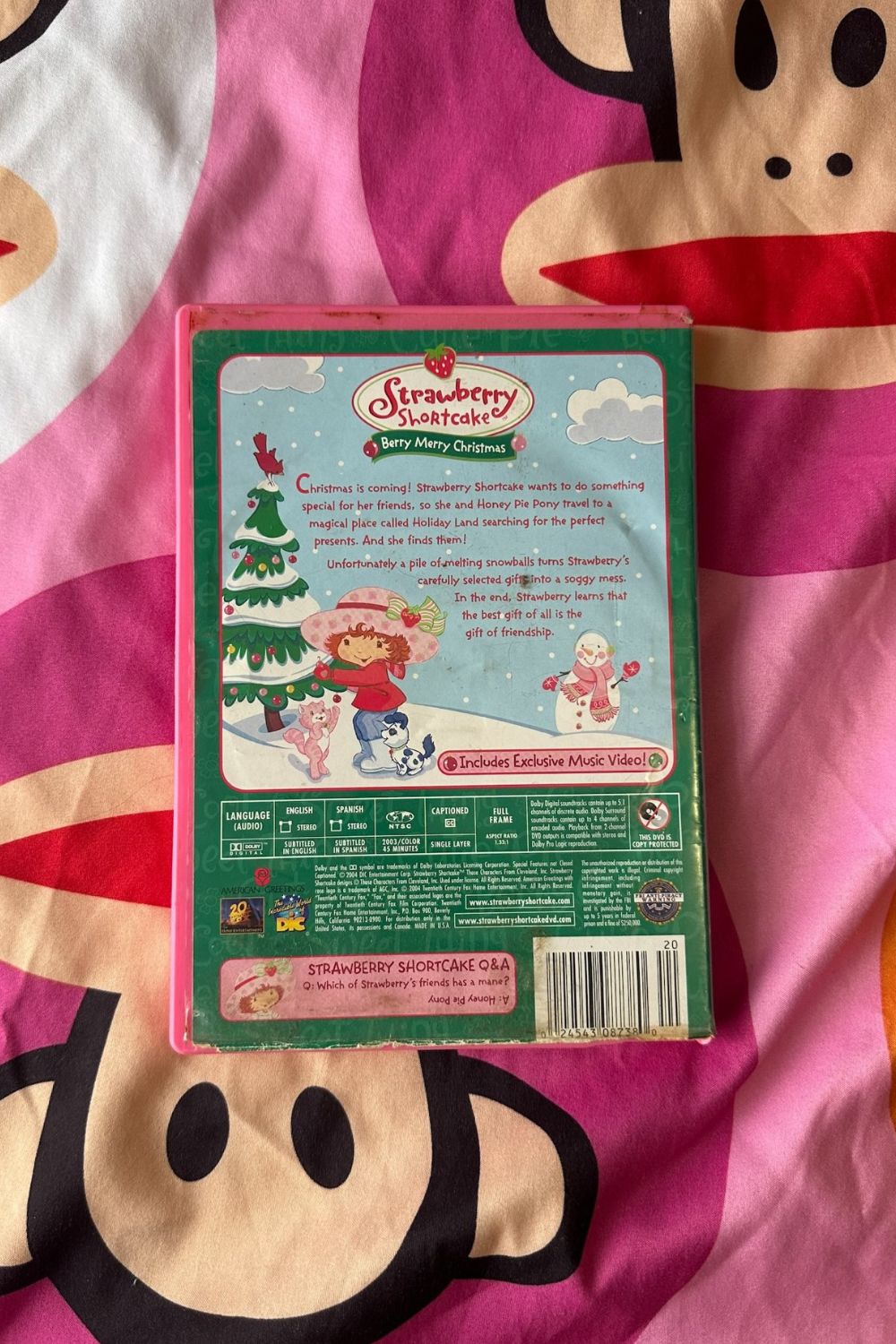 STRAWBERRY SHORTCAKE BERRY MERRY CHRISTMAS DVD* Nostalchicks