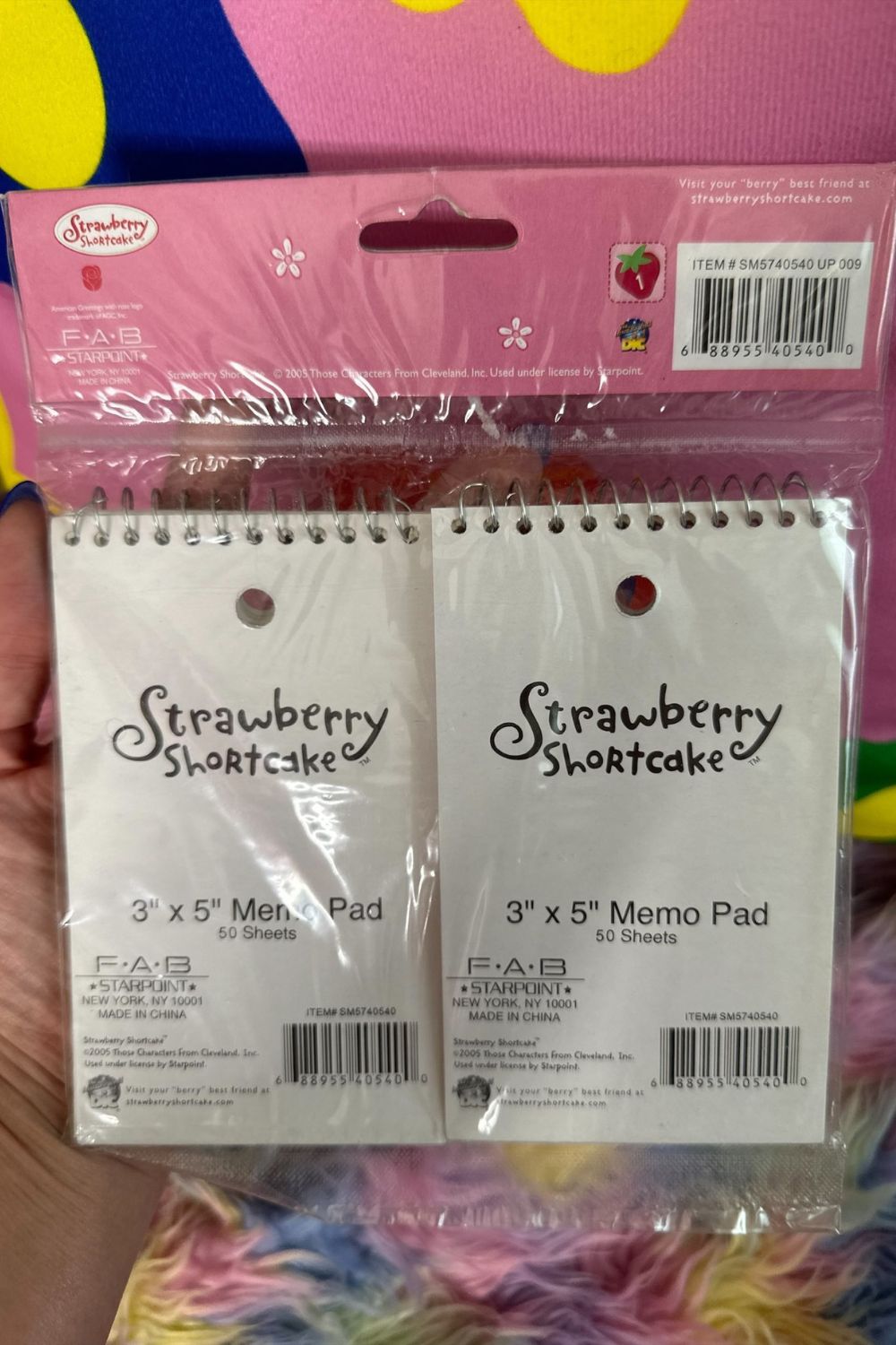 2005 STRAWBERRY SHORTCAKE MEMO PAD (UNOPENED)*