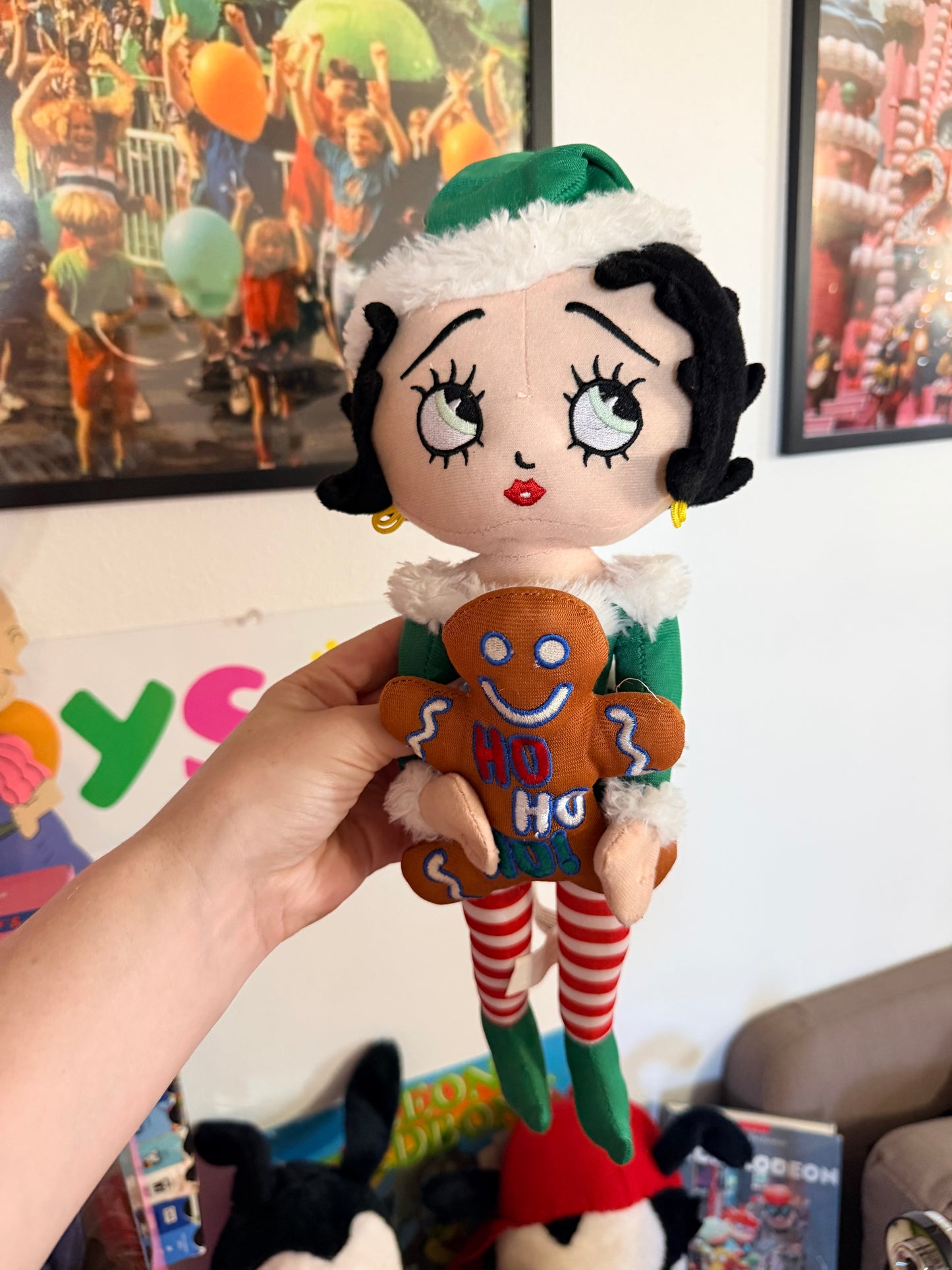 Betty Boop Christmas Elf plush