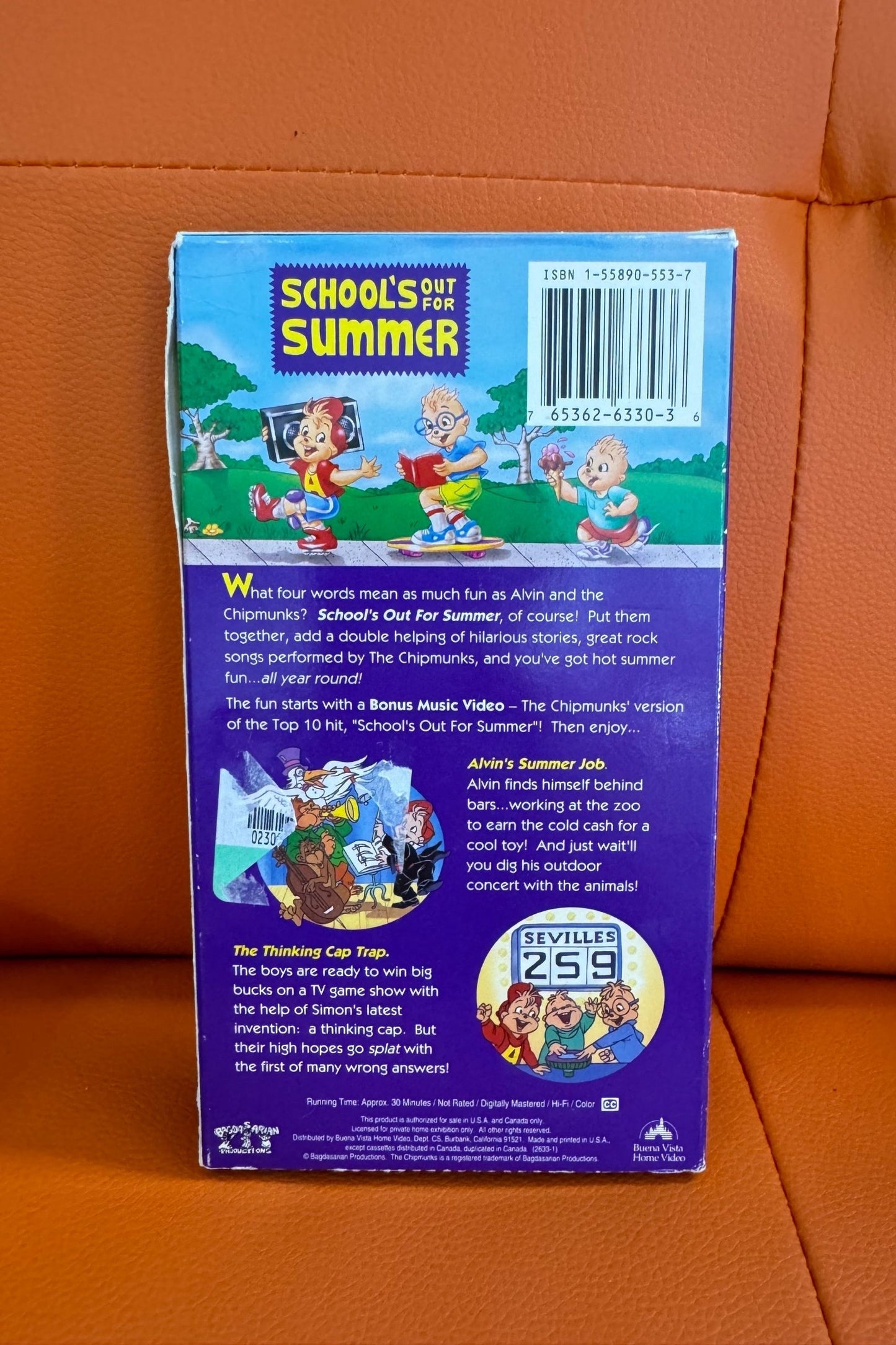 ALVIN & THE CHIPMUNKS: SCHOOLS OUT FOR THE SUMMER VHS*