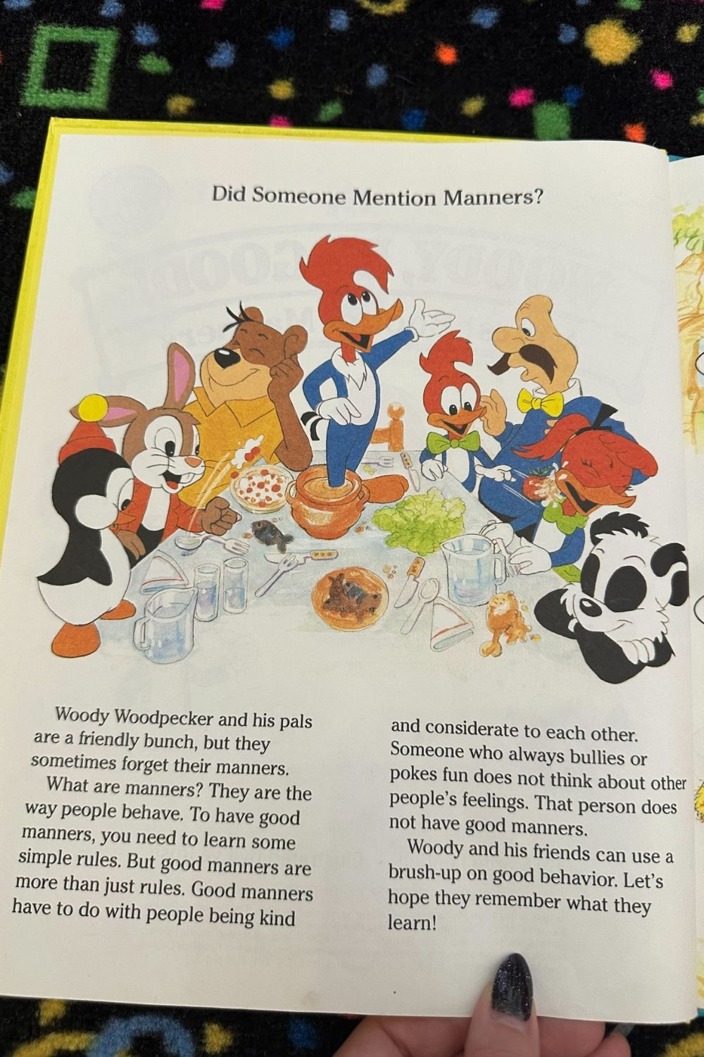 1988 WOODY, BE GOOD MANNERS BOOK*