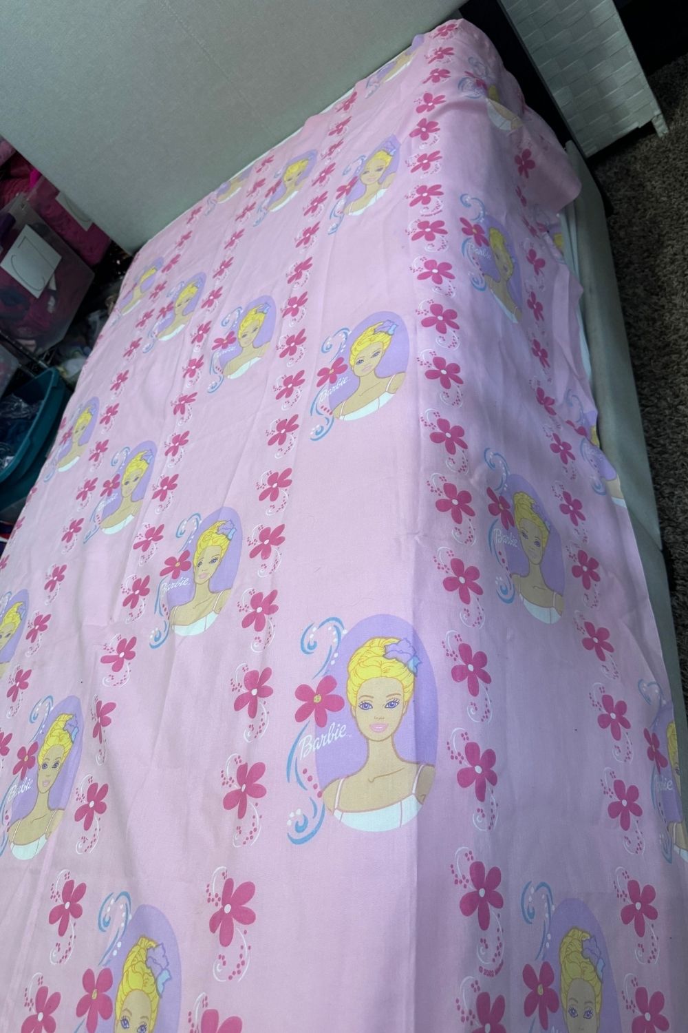 BARBIE TWIN FLAT LAY SHEET*