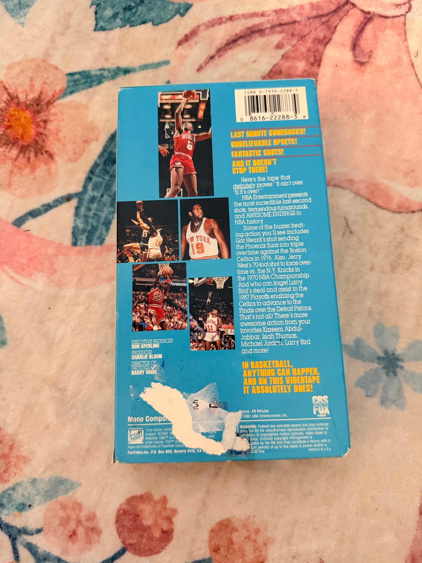 1990 NBA Awesome Endings vhs