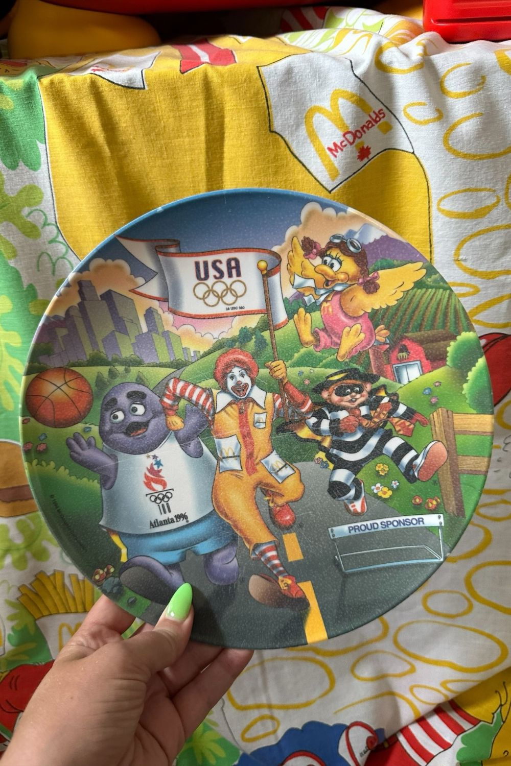 1996 MCDONALDS OLYMPICS SPONSOR PLATE*