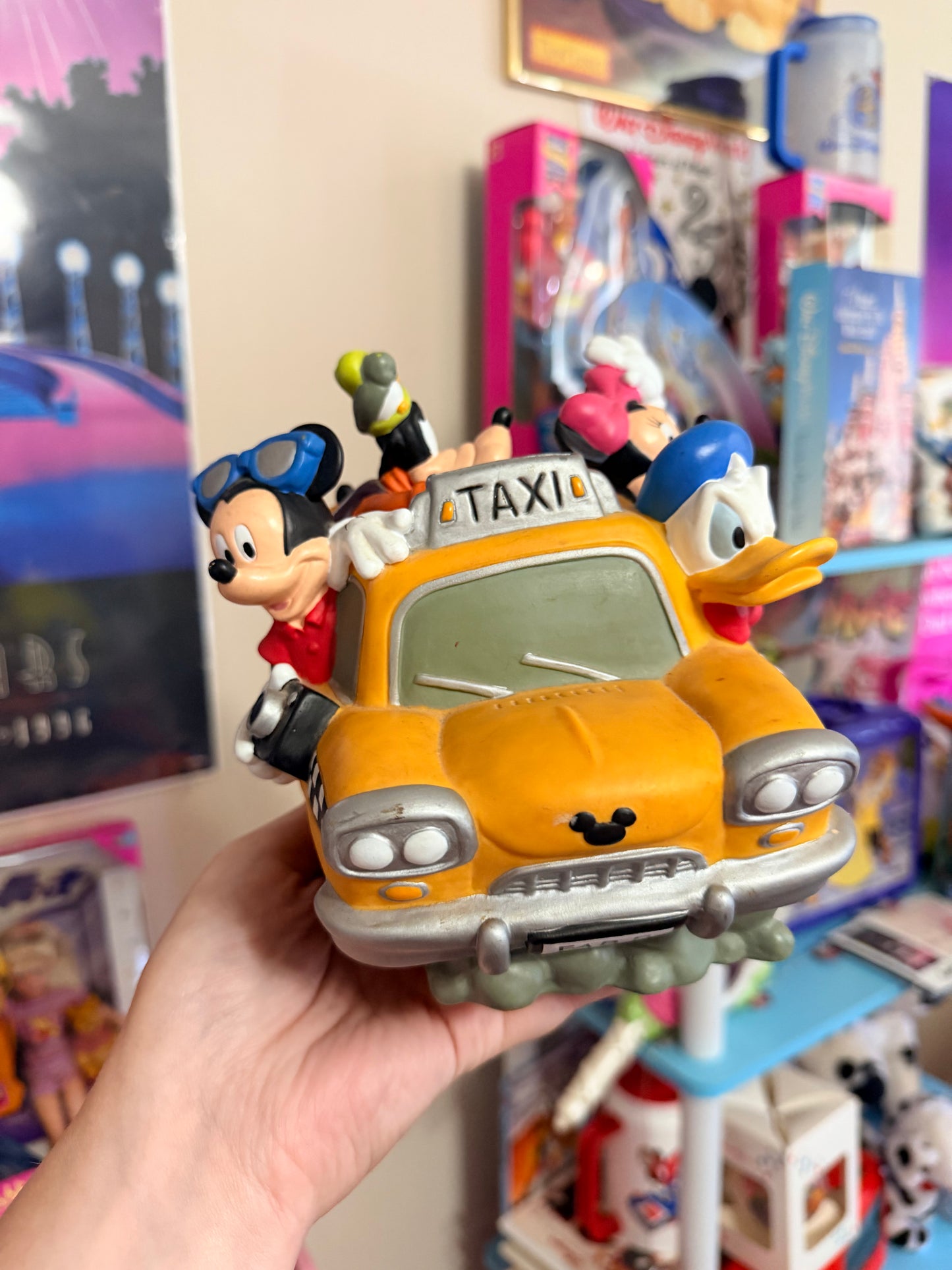 Disney taxi cab coin bank