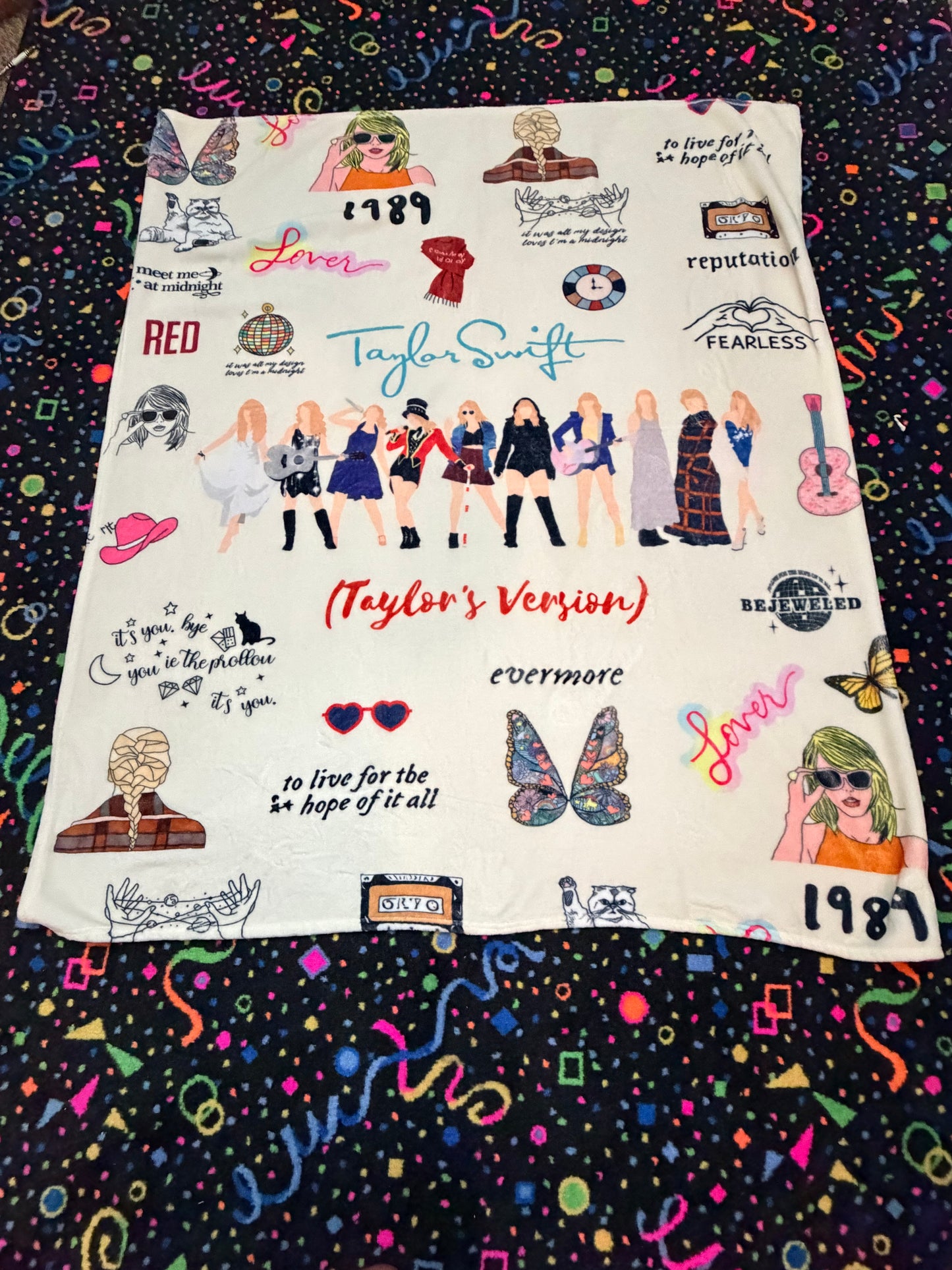 Taylor Swift Eras blanket