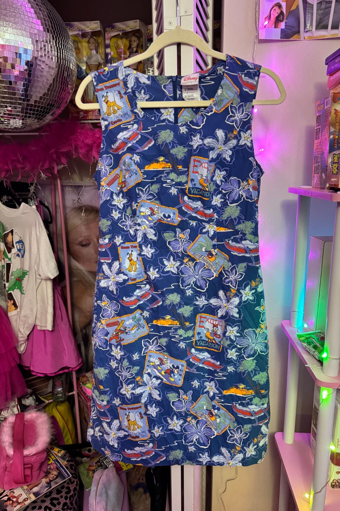 ZZZ DISNEY SHOPPING TROPICAL VACAY DRESS - SIZE M*