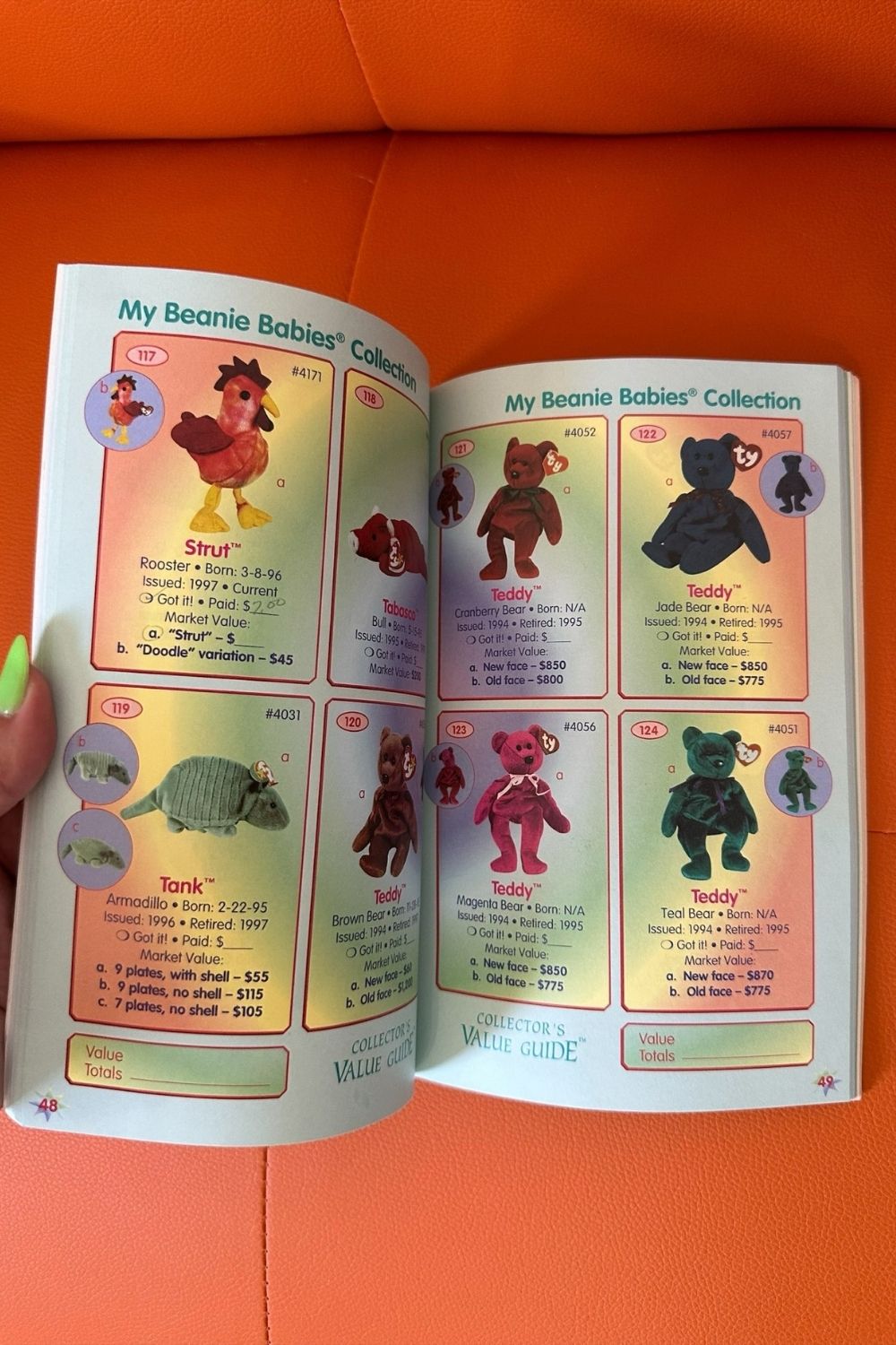 SPRING 1998 EDITION TY BEANIE BABIES BOOK*