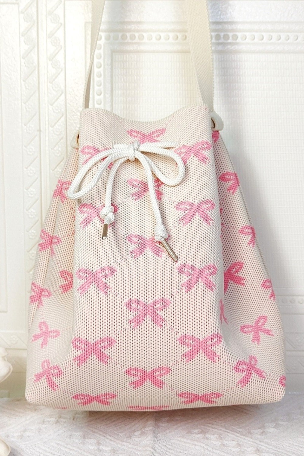 RIBBON CHARM CROSSBODY BAG