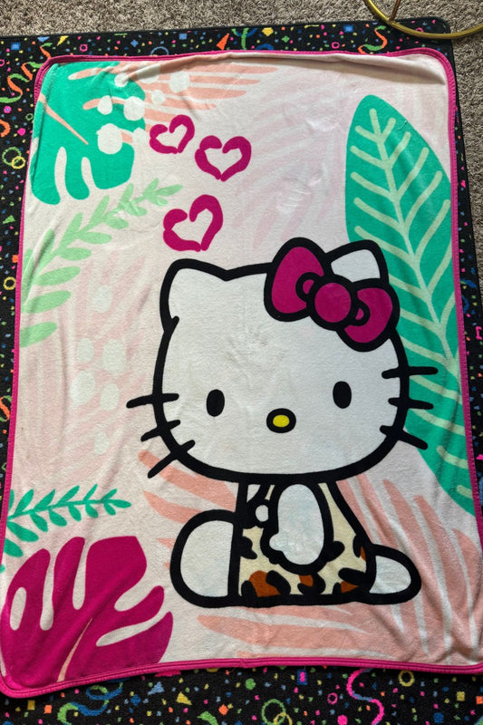 HELLO KITTY JUNGLE BLANKET*