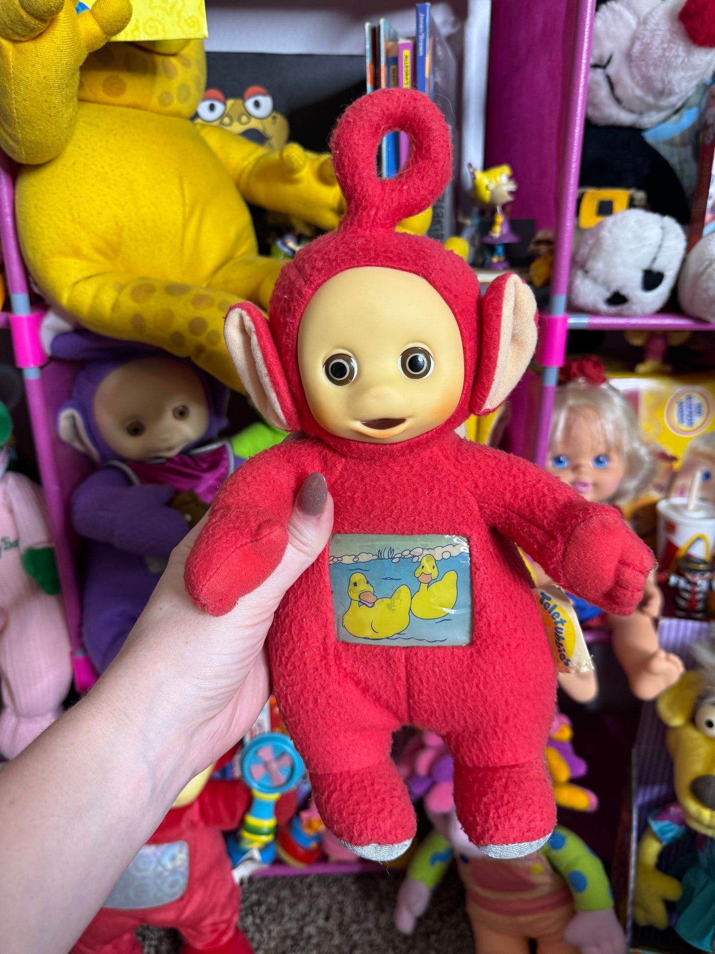 1998 PO TELETUBBIES TUMMY GLOW PLUSH - WORKING