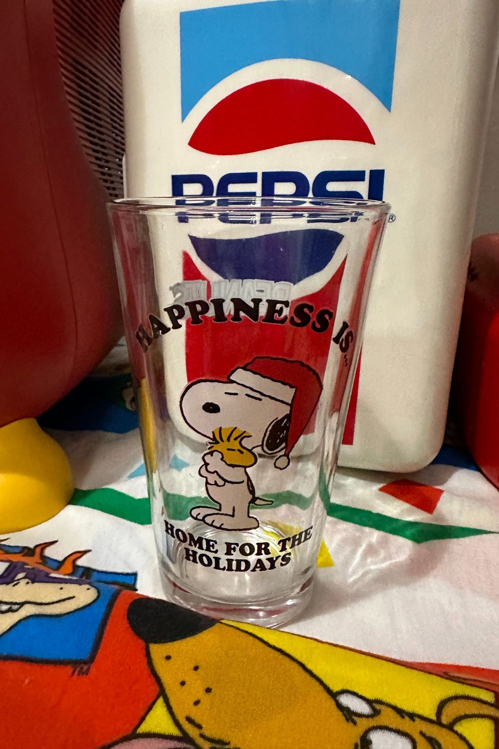 PEANUTS HOME FOR THE HOLIDAY GLASS *