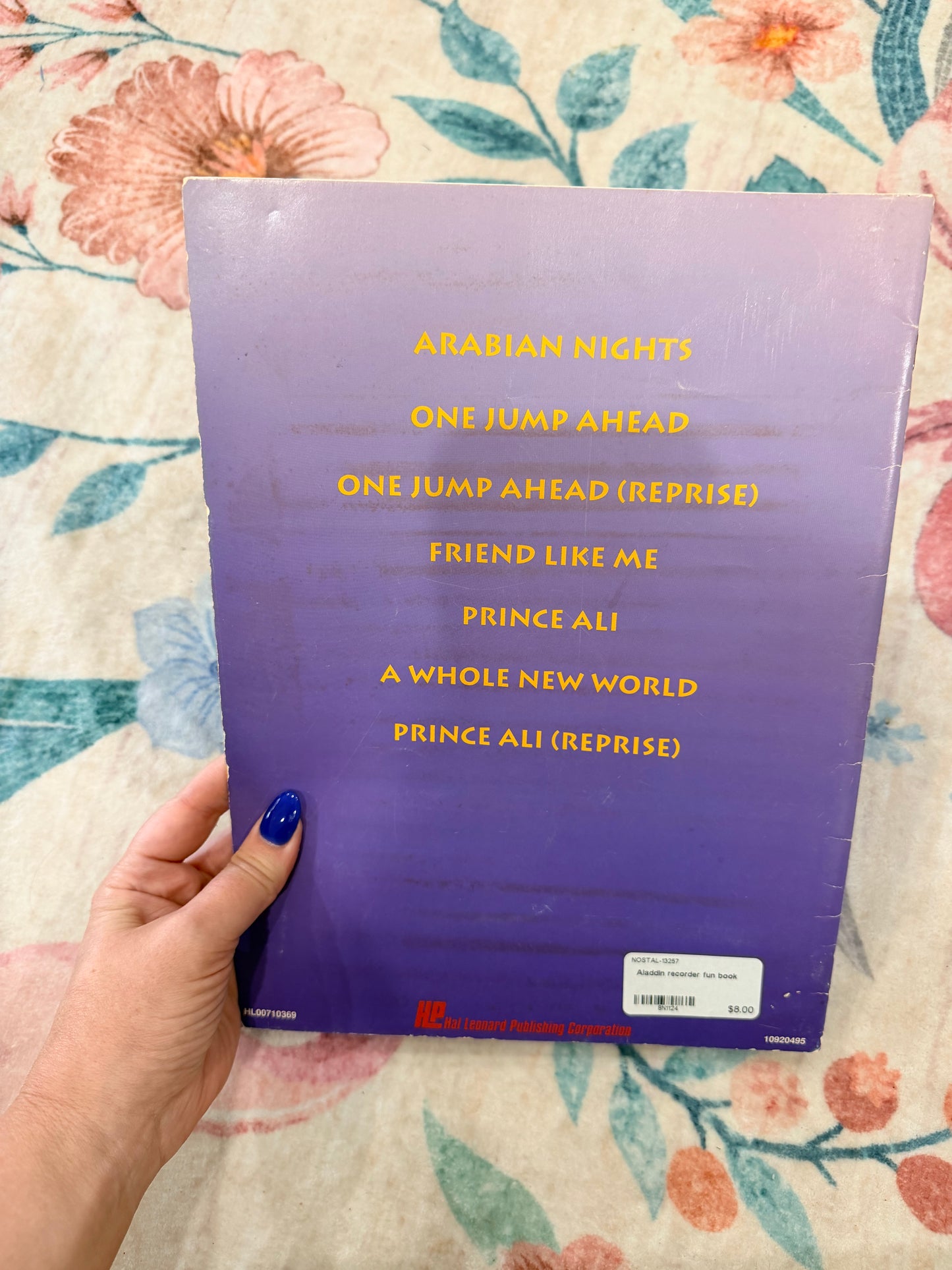 Aladdin recorder fun book