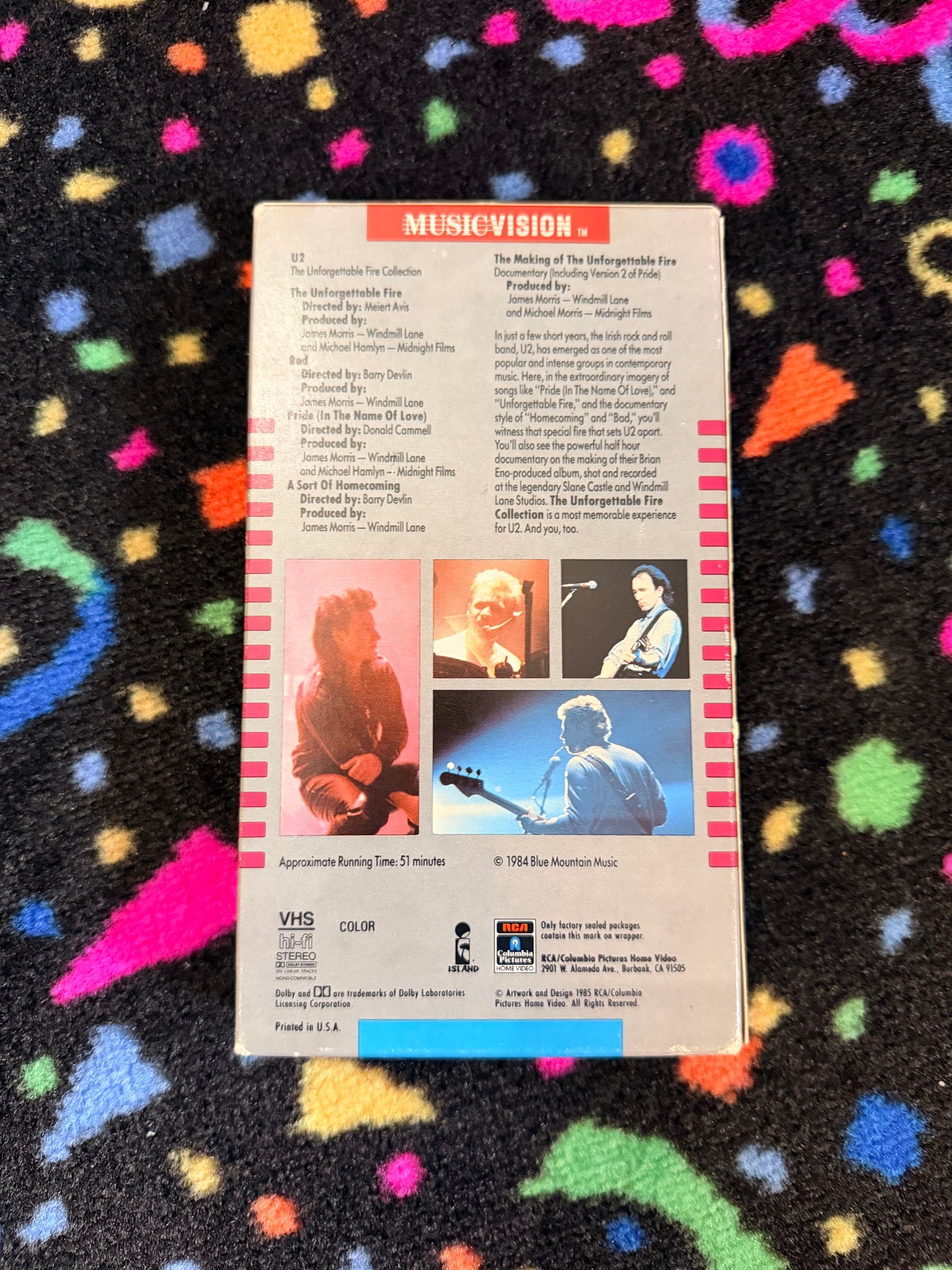 U2 The unforgettable Fire Collection vhs