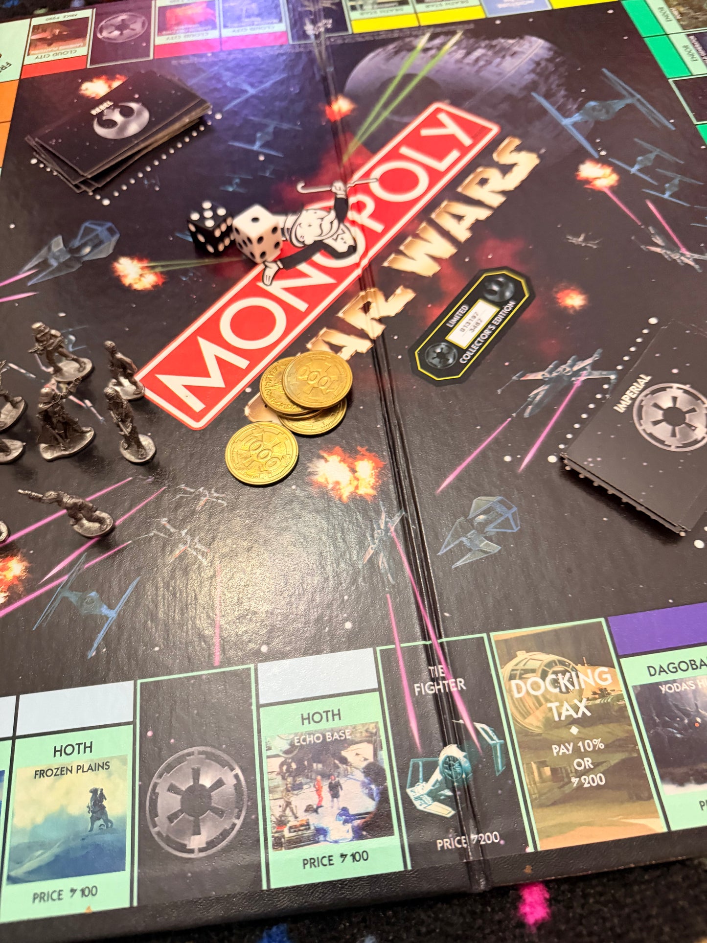 Star Wars Monopoly 1997 Limited Collectors 20th Anniversary Edition Opened game - with pieces