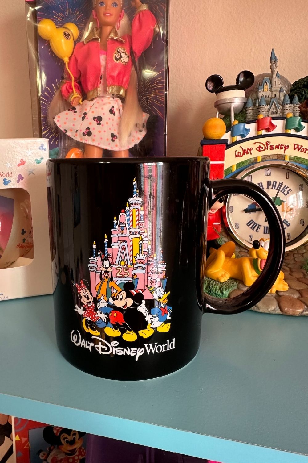 WALT DISNEY WORLD 25TH ANNIVERSAY REPLICA MUG*