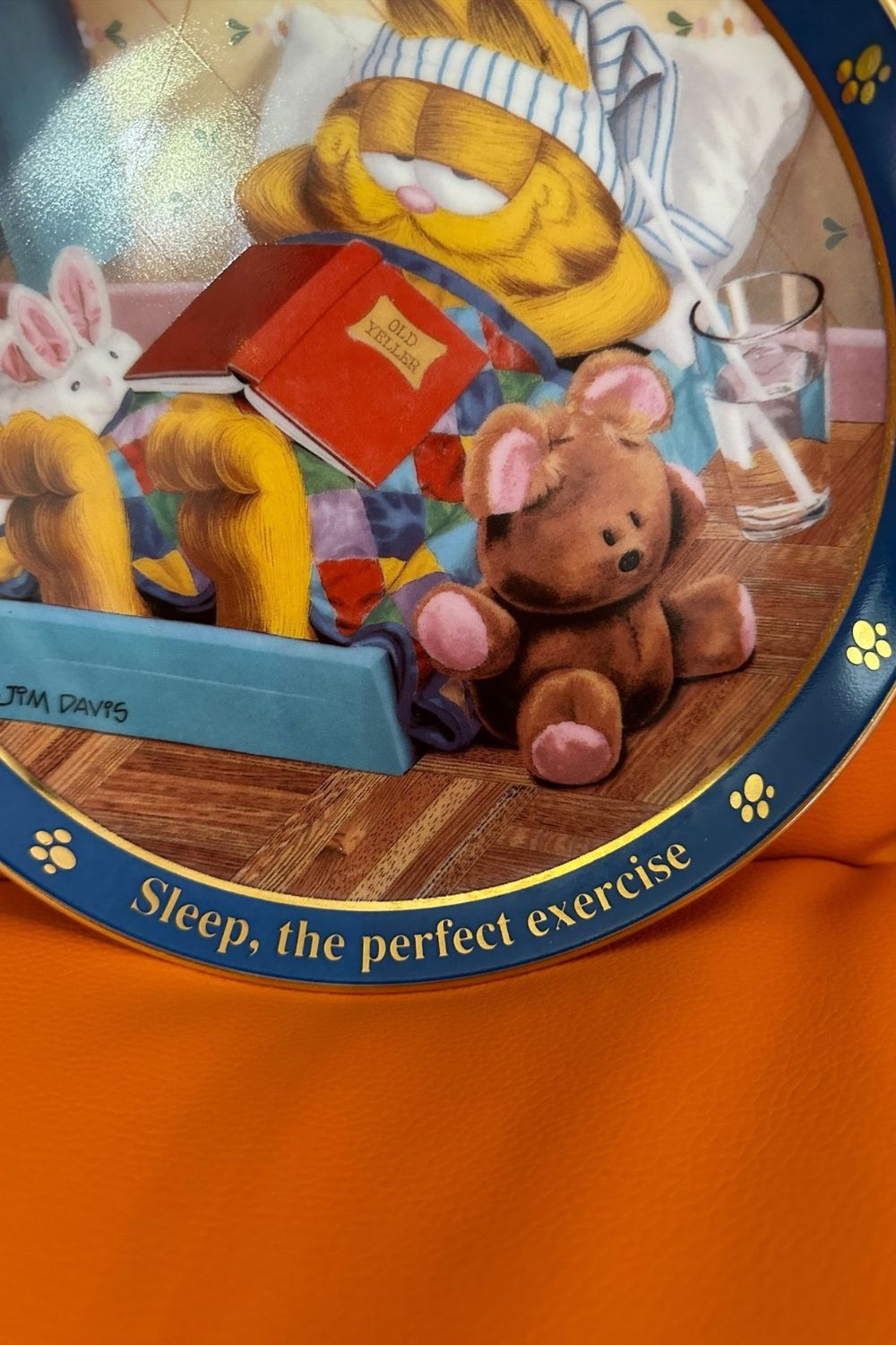 GARFIELD - SLEEP, THE PERFECT EXERCISE DECORATIVE PLATE*