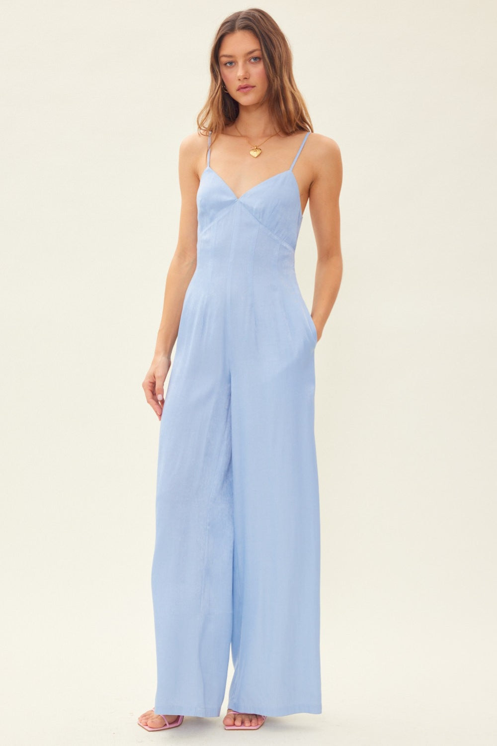 SPRING TIME BLISS WIDE LEG JUMPSUIT