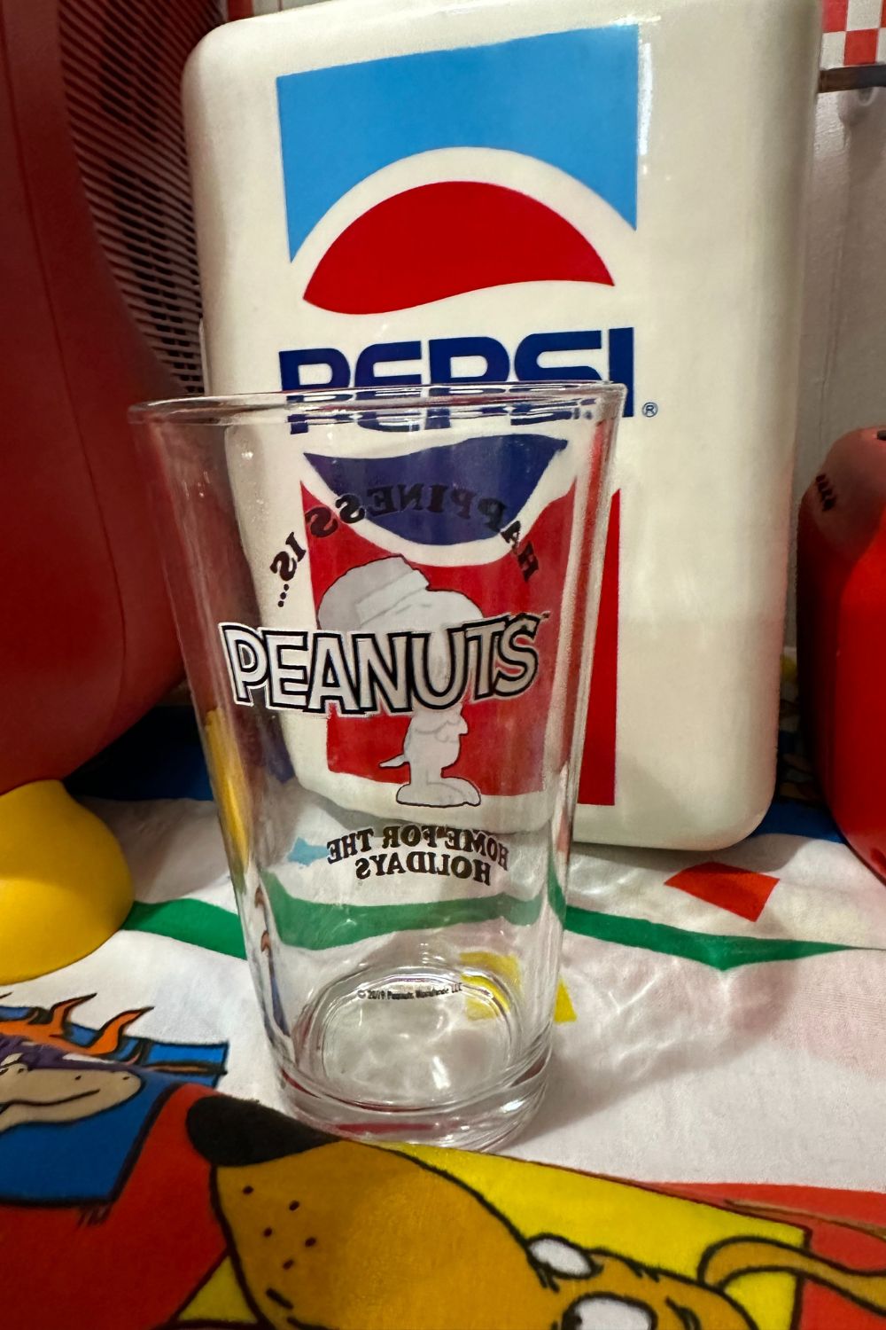 PEANUTS HOME FOR THE HOLIDAY GLASS *