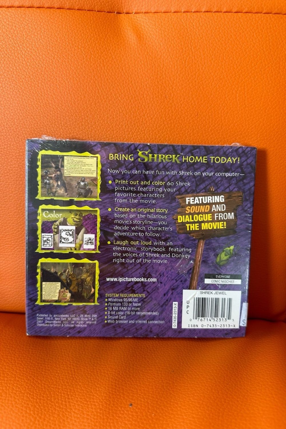 Shrek Computer Cd SHREK: THE ELECTRONIC STORYBOOK COLLECTION WINDOWS CD-ROM* – Nostalchicks