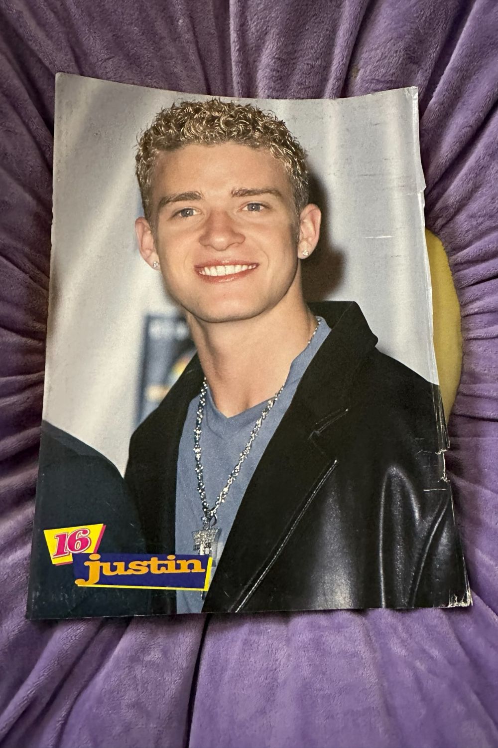 OCTOBER 1999 16 MAGAZINE PAGE JUSTIN TIMBERLAKE/16 MAGAZINE COVER*