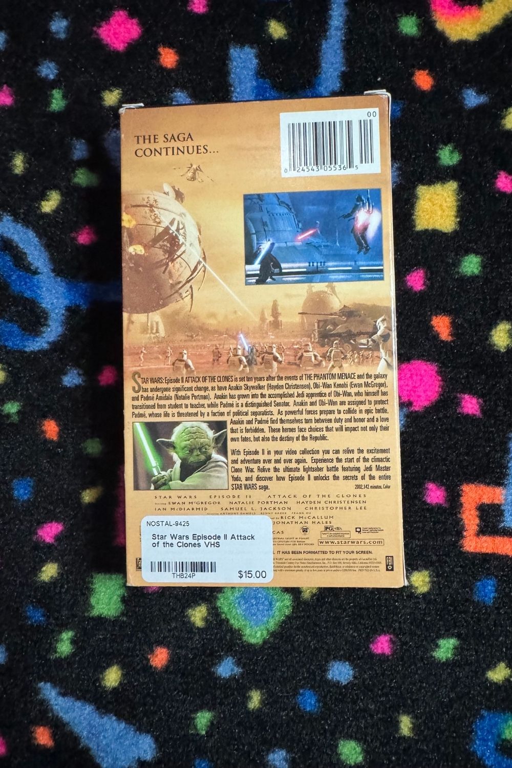 STAR WARS EPISODE II ATTACK OF THE CLONES VHS*