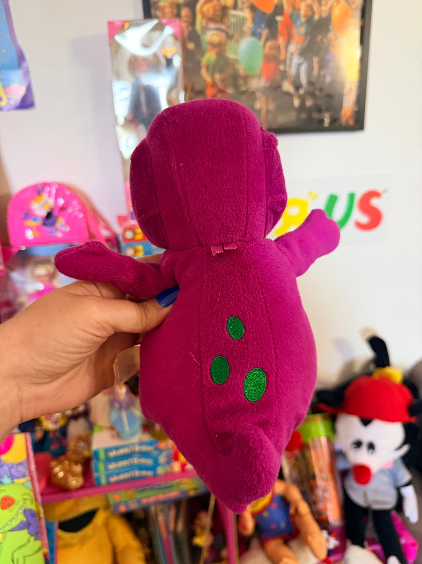 Laugh with Me Barney plush