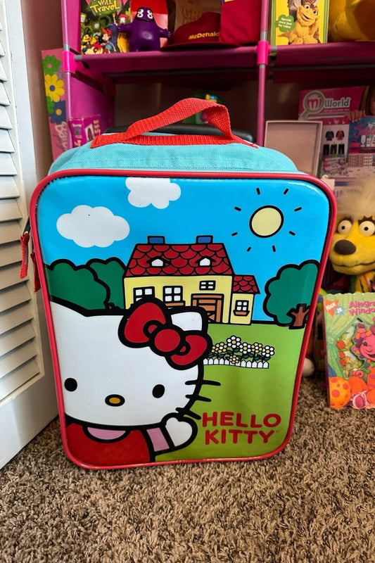 HELLO KITTY "I'M HOME" ROLLING SUITCASE*