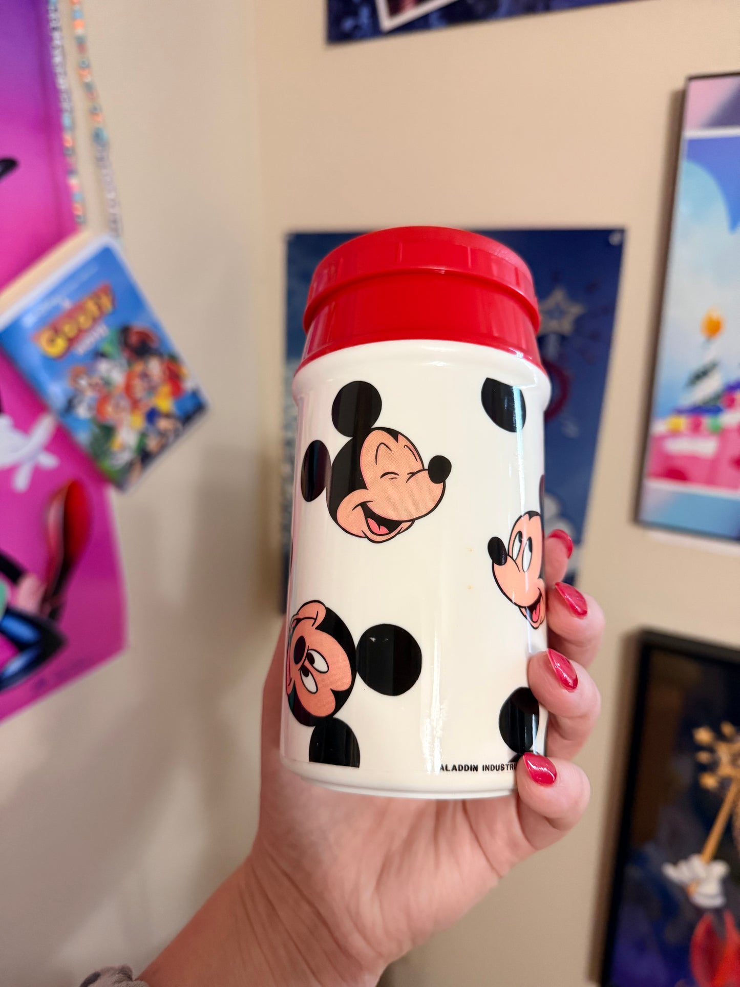 Vintage Aladdin Mickey lunchbox and thermos