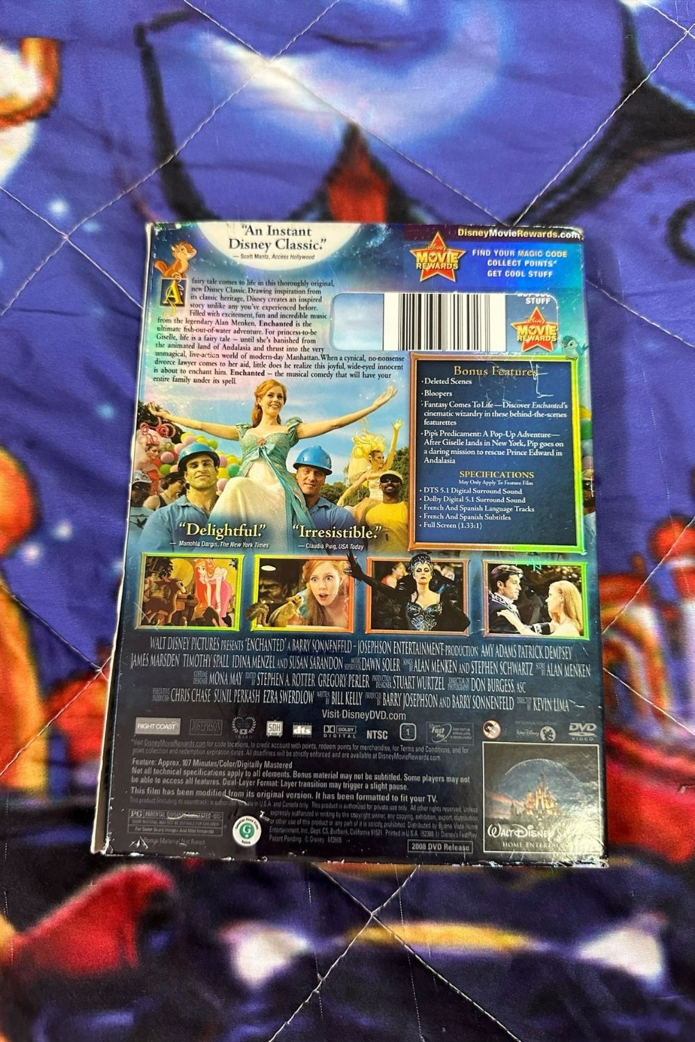 ENCHANTED BONUS DVD DISC*