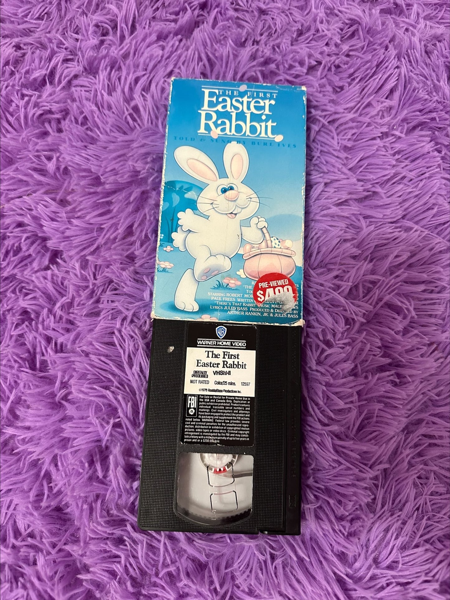 THE FIRST EASTER RABBIT VHS - BURL IVES*