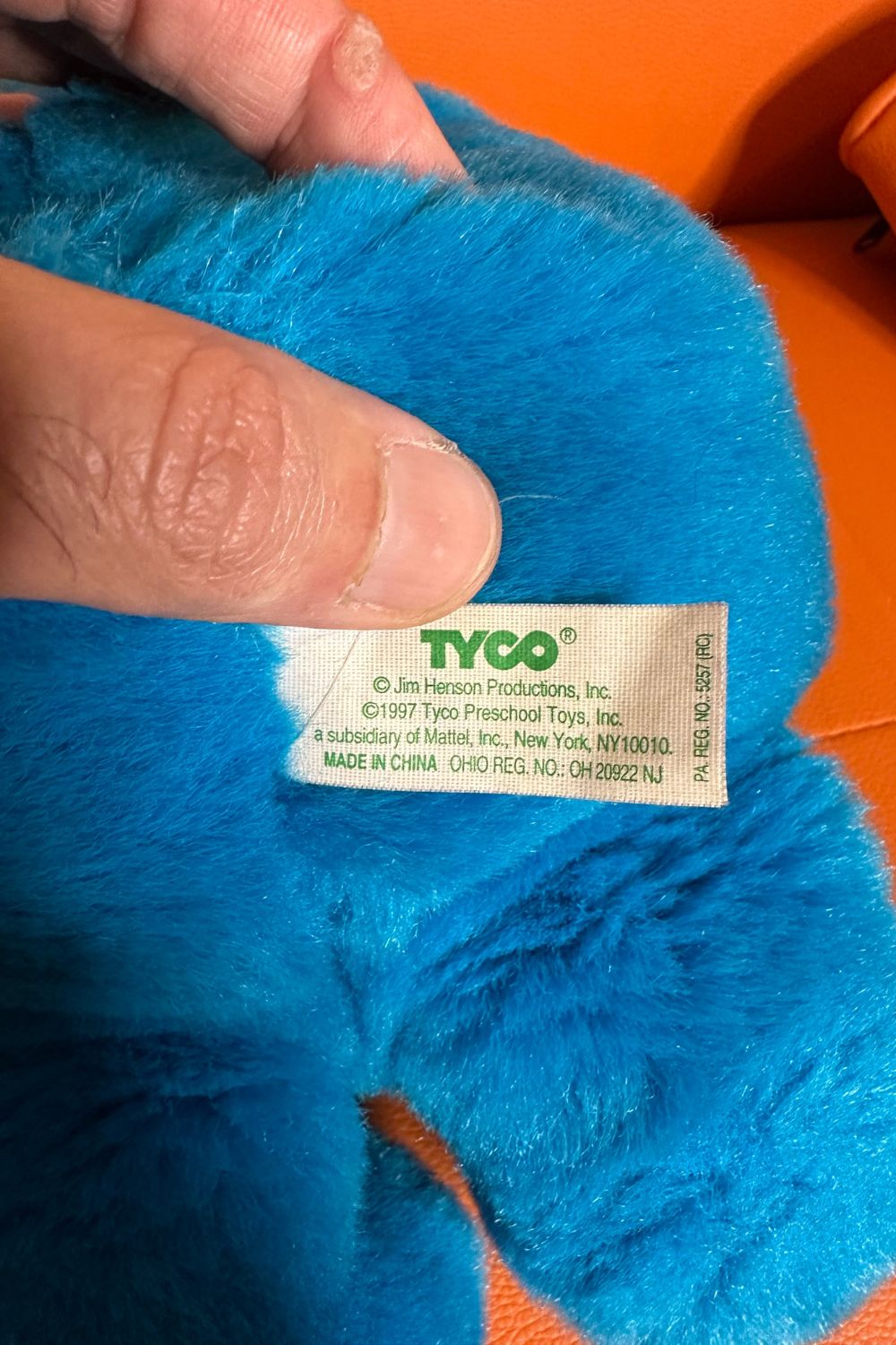 YUM YUM COOKIE MONSTER 1997*