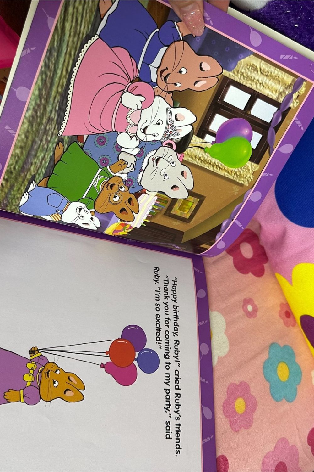 Open Book Ruby RUBY'S PARTY: MAX AND RUBY BOOK* – Nostalchicks