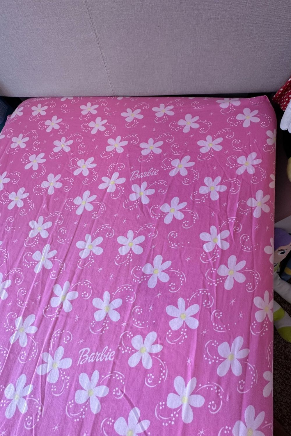 BARBIE TWIN FITTED SHEET*