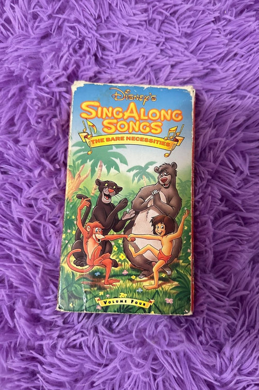 DISNEY'S SING ALONG SONGS- THE BARE NECESSITIES VHS*