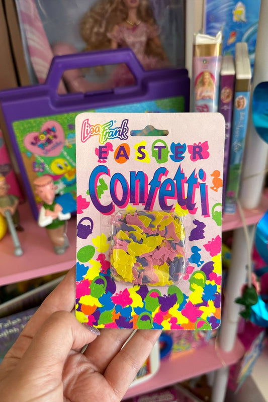 LISA FRANK EASTER CONFETTI RARE (BUNNIES, BUTTERFLY, CHICK BASKETS)