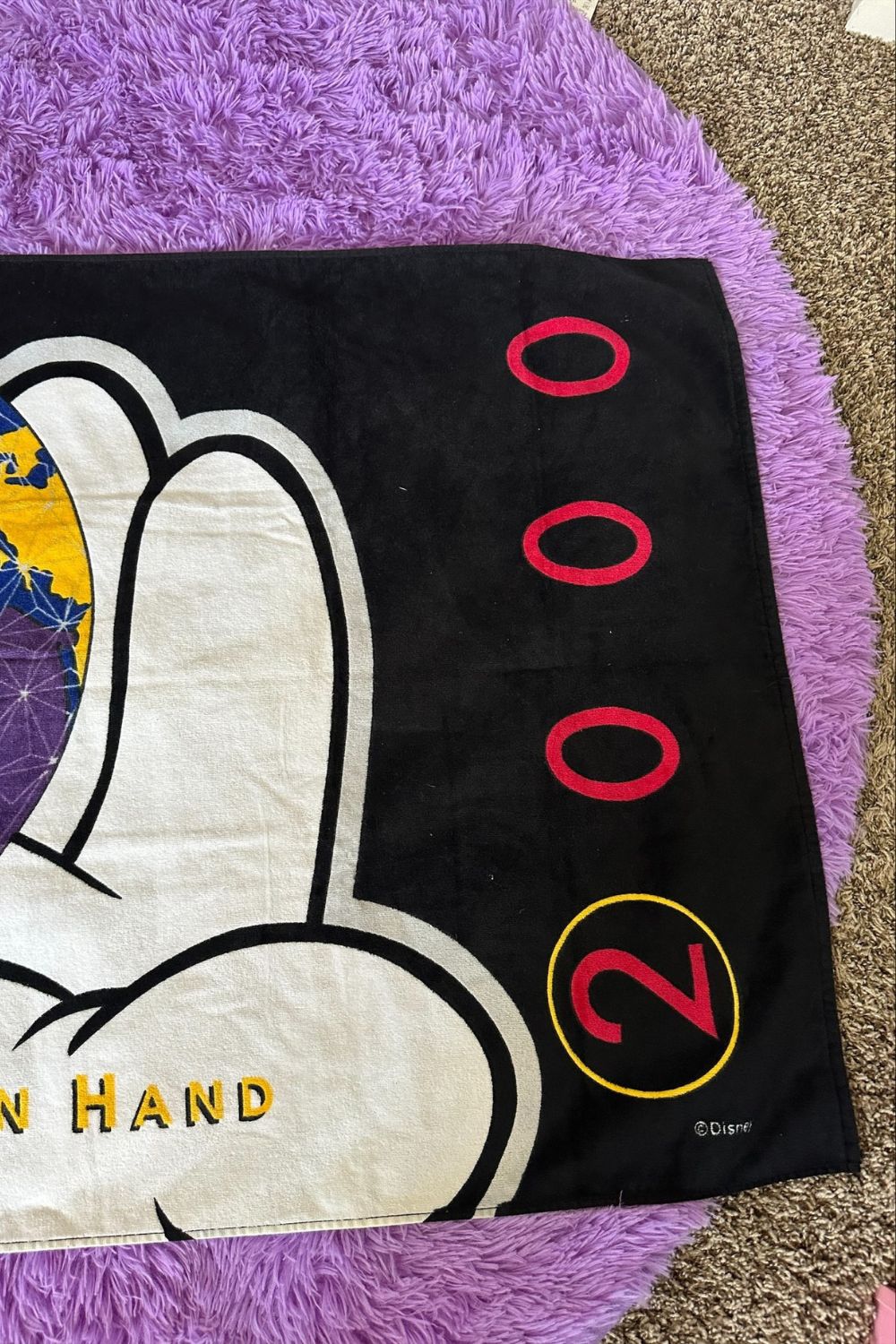 EPCOT 2000 CELEBRATE THE FUTURE HAND IN HAND TOWEL*