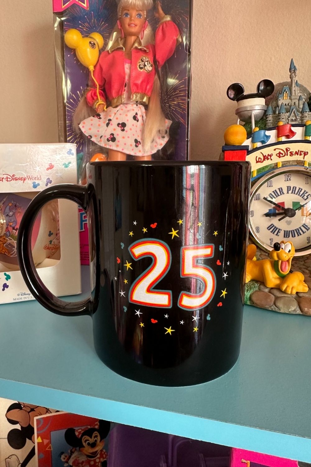 WALT DISNEY WORLD 25TH ANNIVERSAY REPLICA MUG*