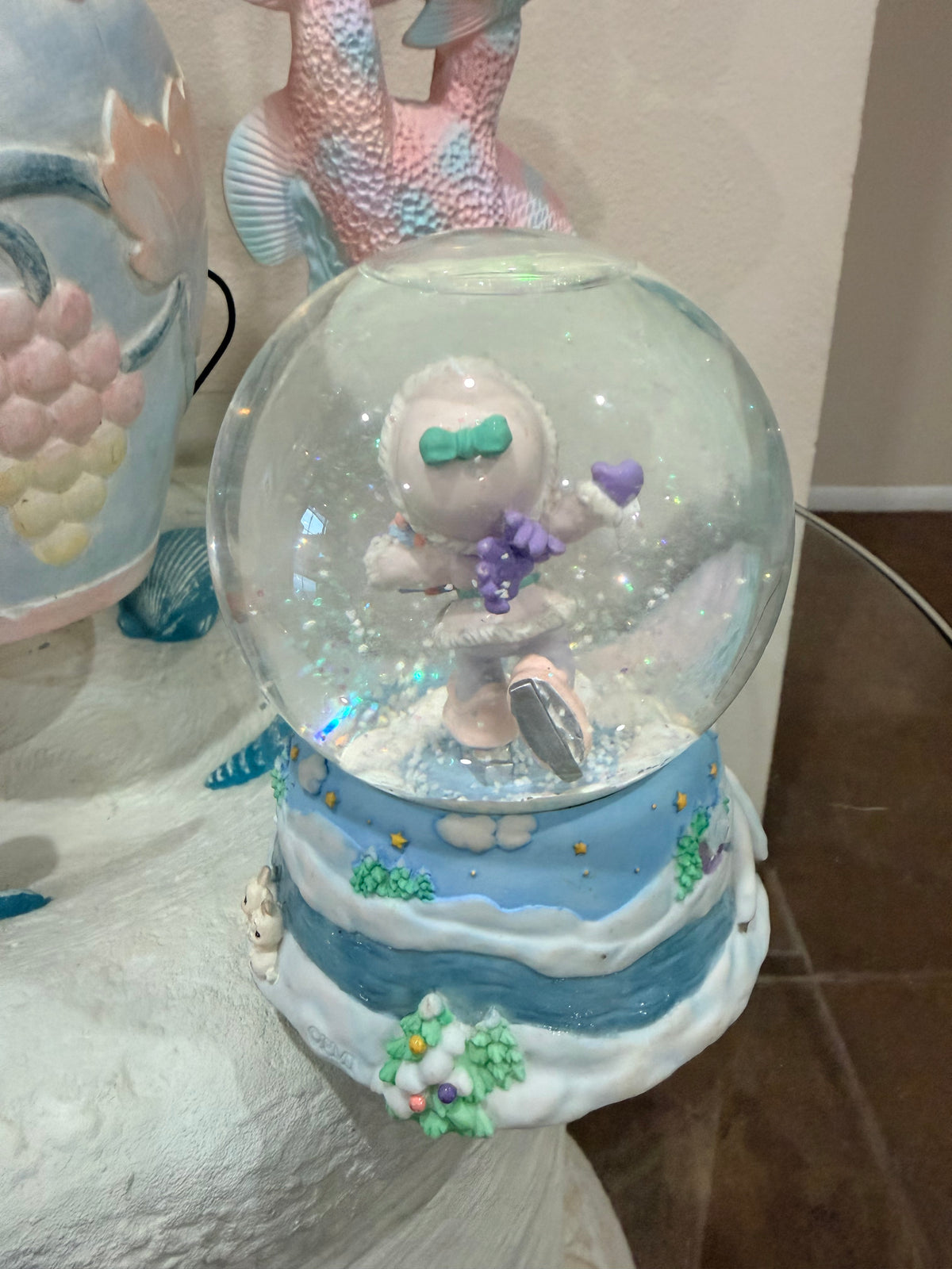 Precious moments “Skater Waltz” snow globe