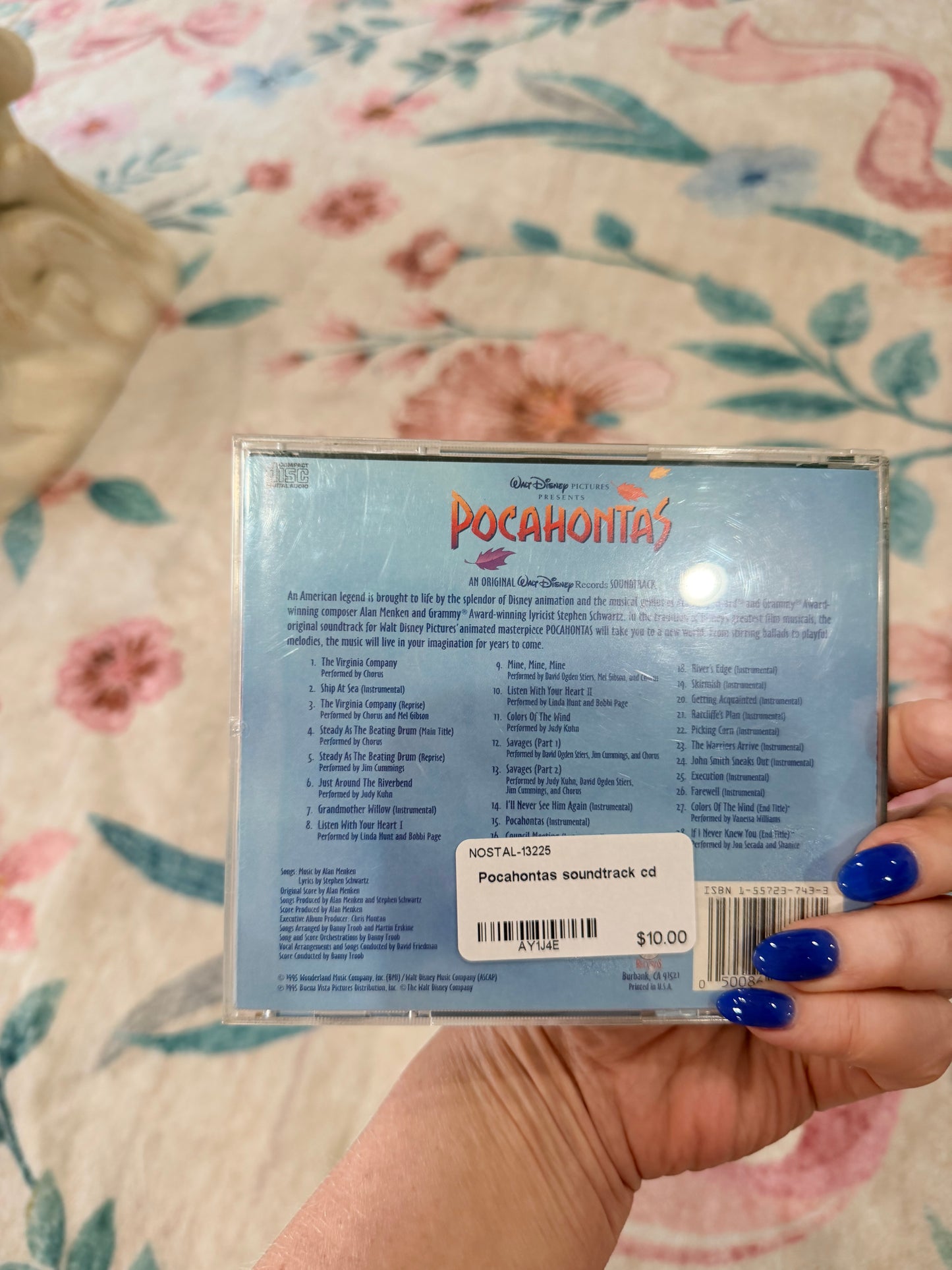 Pocahontas soundtrack cd