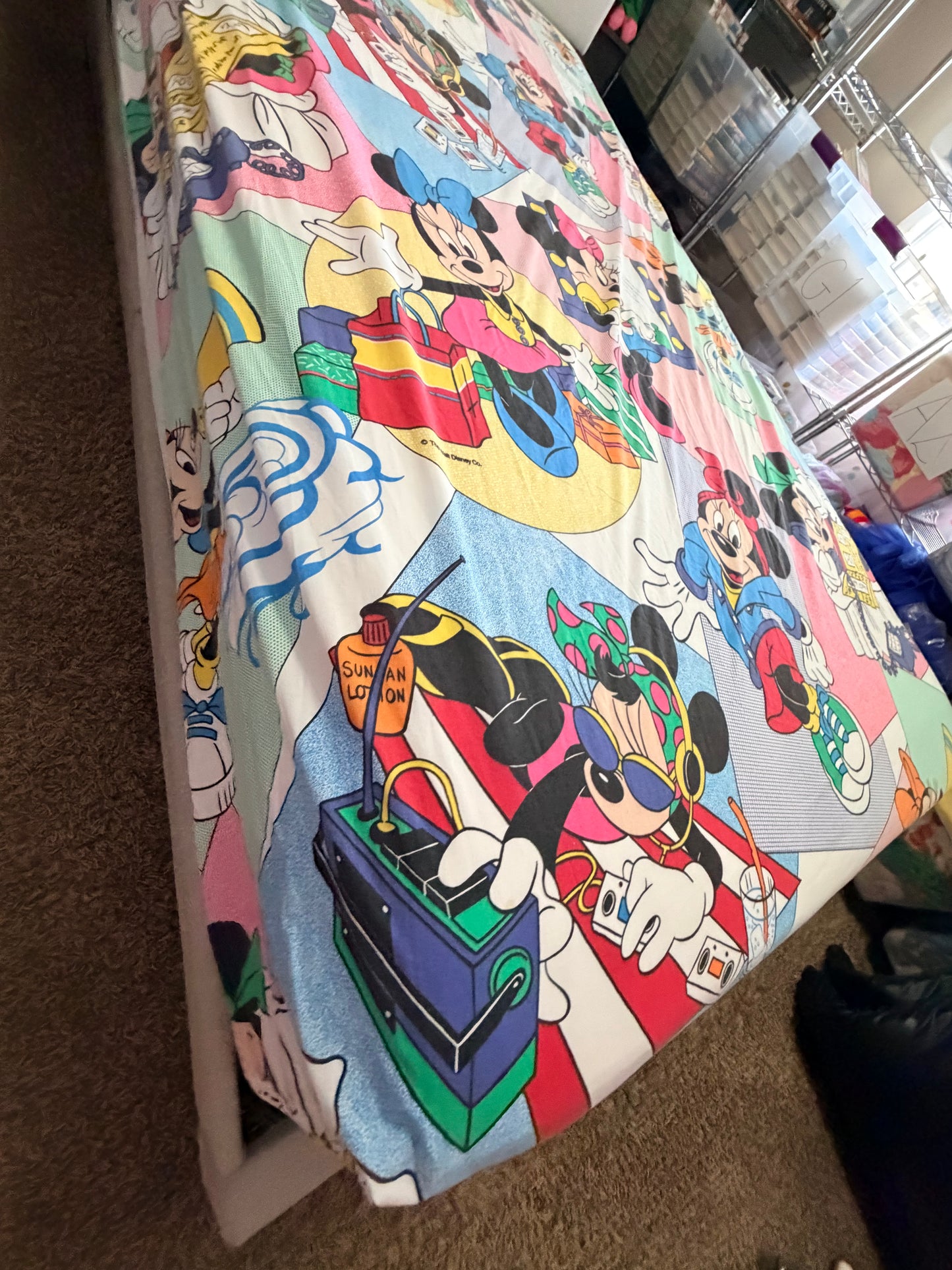 Minnie fashionista twin sheet