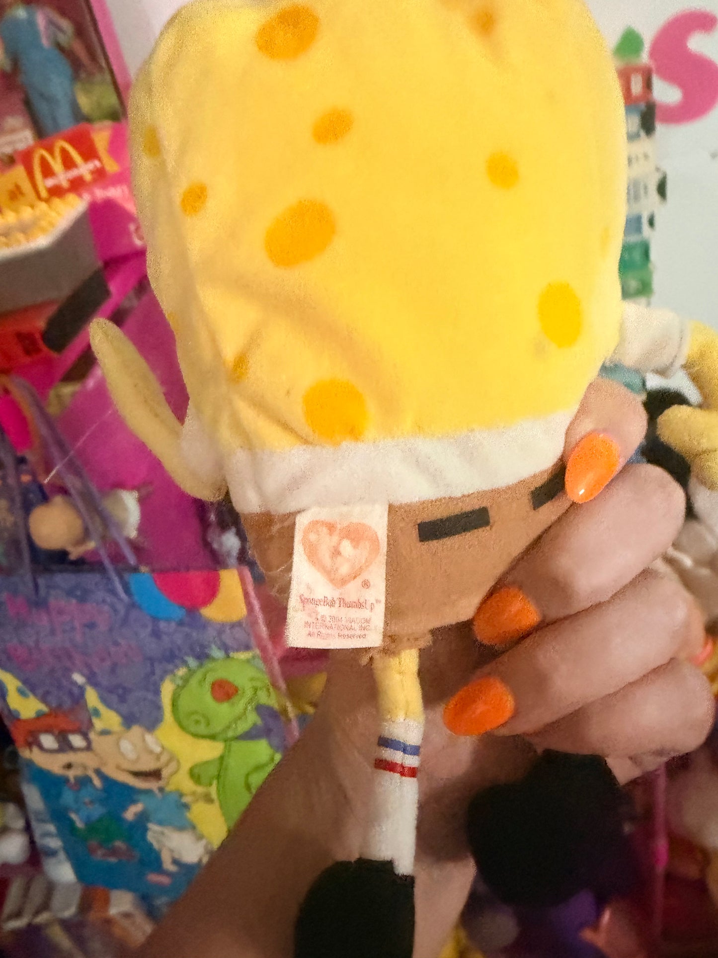 2004 SpongeBob thumbs up ty beanie baby