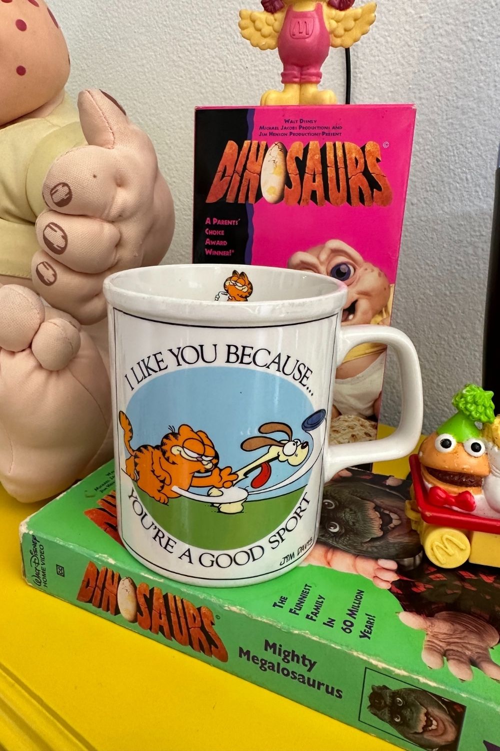 1978 GARFIELD I LIKE YOU BECAUSE MUG *