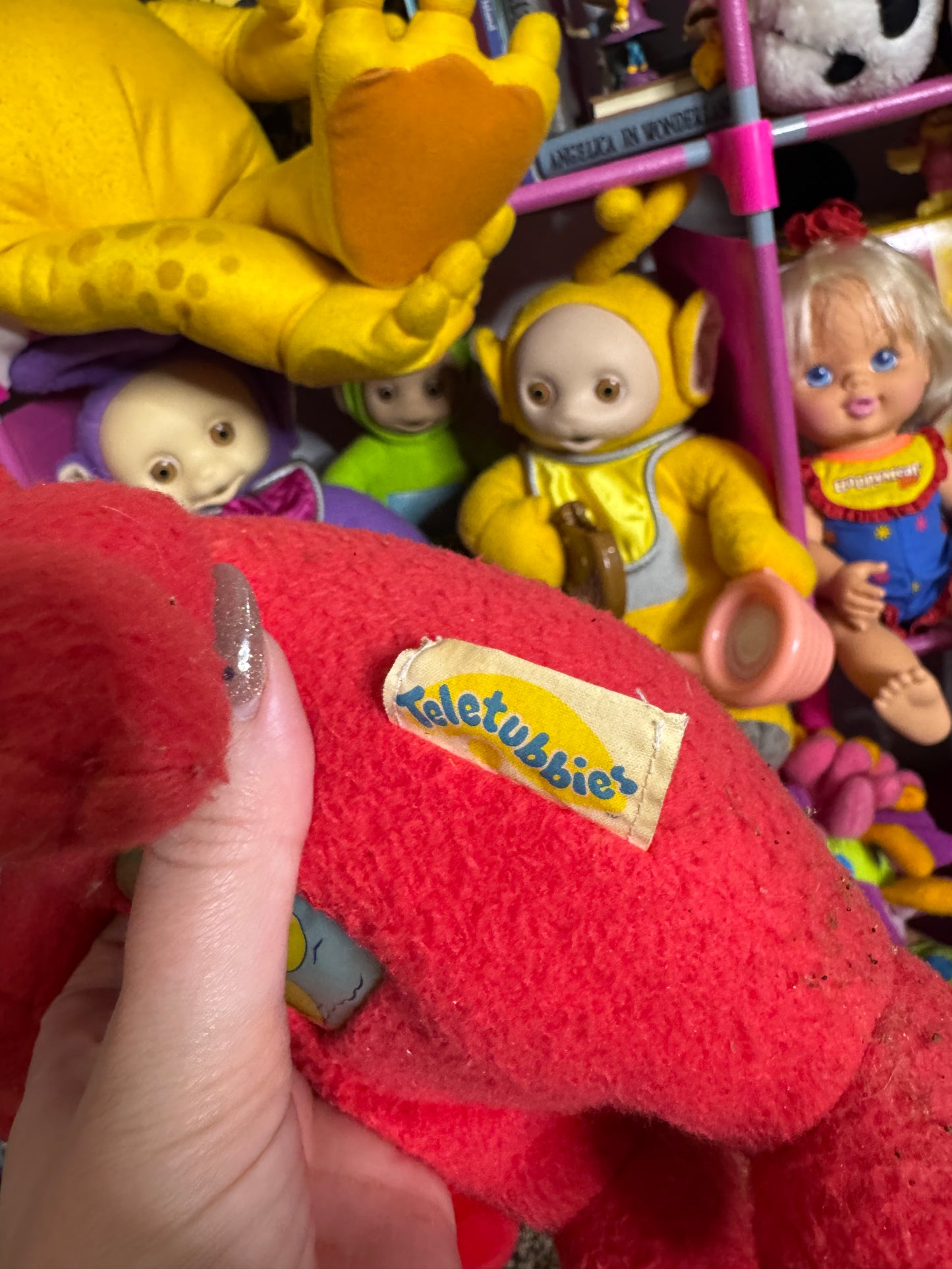 1998 PO TELETUBBIES TUMMY GLOW PLUSH - WORKING