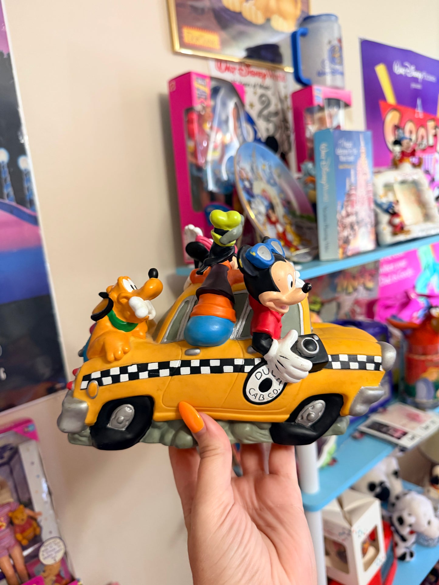 Disney taxi cab coin bank