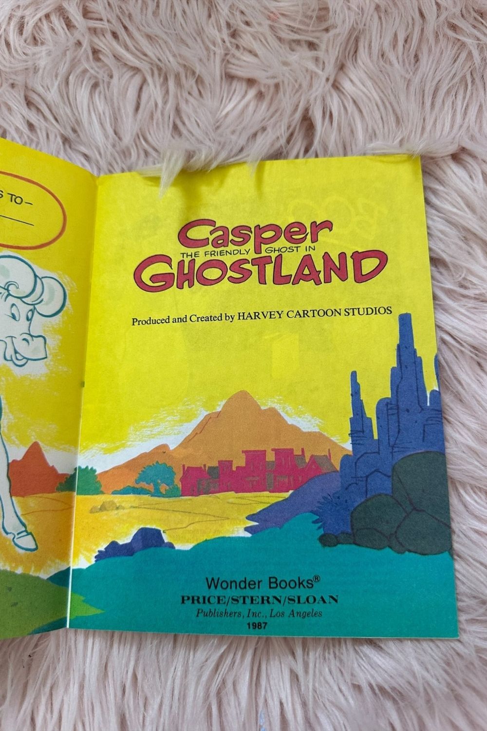 1969 VINTAGE CASPER THE FRIENDLY GHOST IN GHOSTLAND BOOK*