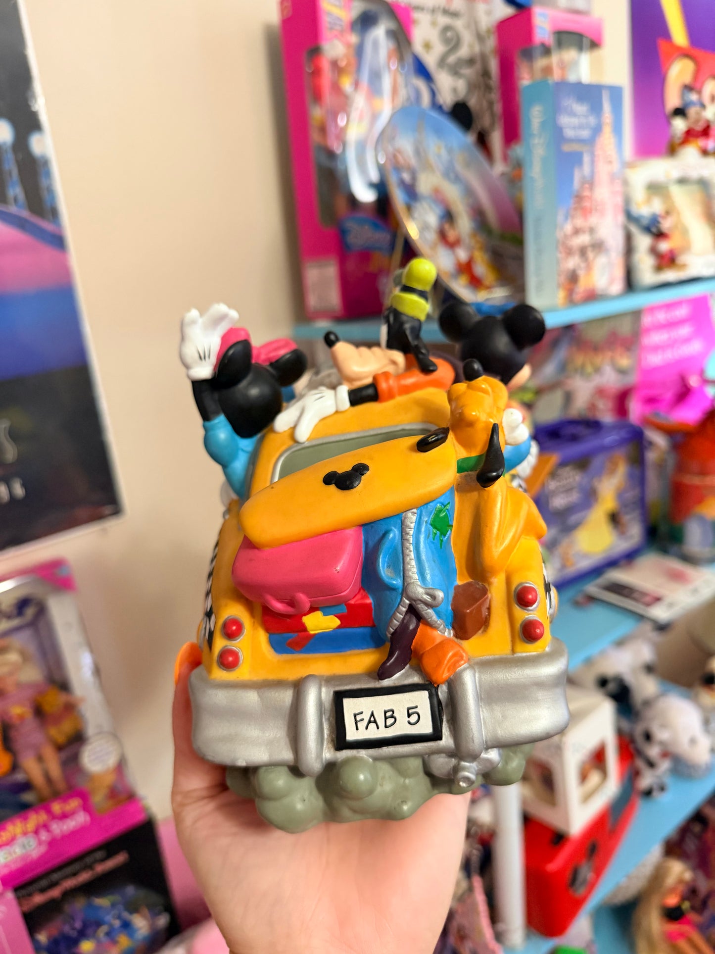 Disney taxi cab coin bank