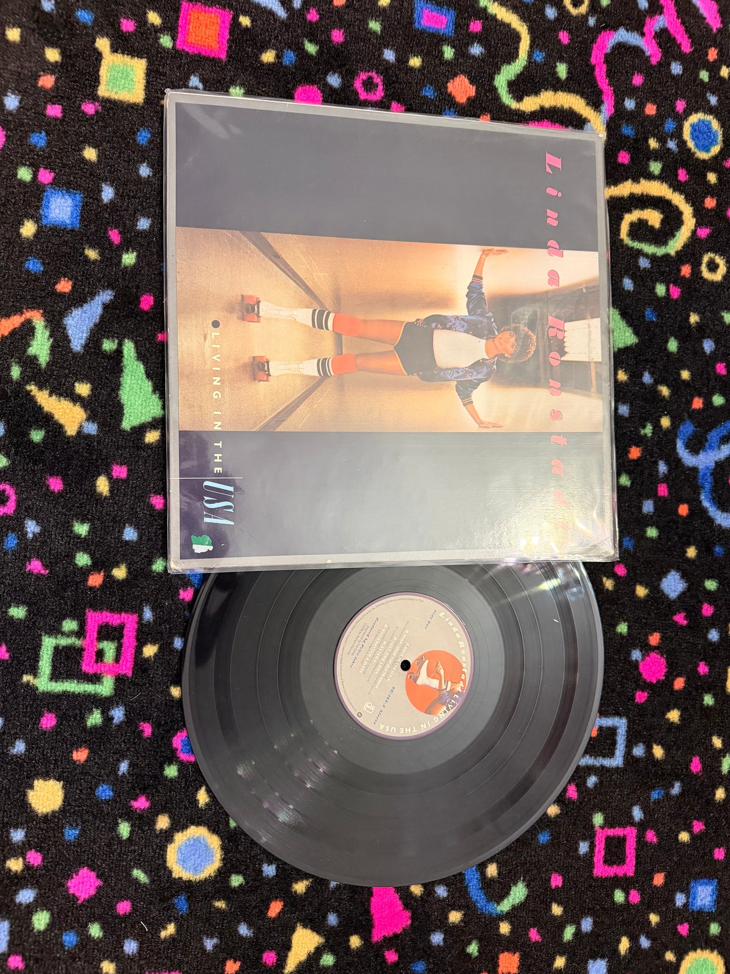 Linda Ronstadt living in the USA vinyl record